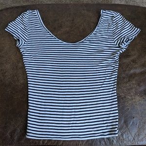 Express double V ballet tee